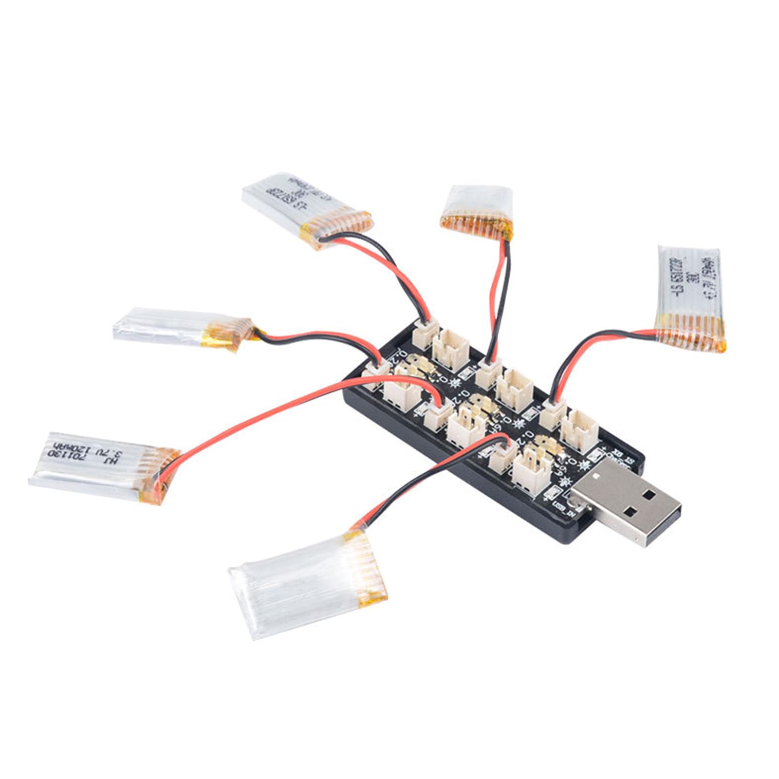 Портативний USB-зарядний пристрій із 6 незалежними каналами 1S Lipo Battery USB Charger Швидка та безпечна зарядка Компактний розмір
Портативний USB-зарядний пристрій із 6 незалежними каналами 1S Lipo Battery USB Charger Швидка та безпечна зарядка Компактний розмір