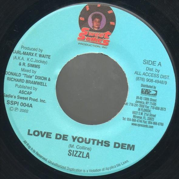 7-дюймовая пластинка SIZZLA - Love De Youths Dem NONE Sweet Sadies Pr 2002 Ямайка Регги, Ска и Даб Б/У
7-дюймовая пластинка SIZZLA - Love De Youths Dem NONE Sweet Sadies Pr 2002 Ямайка Регги, Ска и Даб Б/У