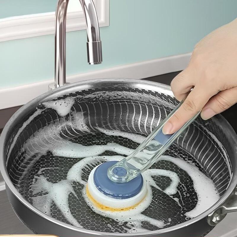 Kitchen Pot Scrubber with Replaceable Steel Wool Head
Kitchen Pot Scrubber with Replaceable Steel Wool Head