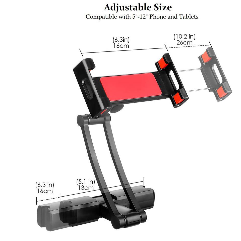 PB-45B Retractable Car Headrest Mount Back Seat 5-12 Inches Phone Tablet Holder Bracket Black
PB-45B Retractable Car Headrest Mount Back Seat 5-12 Inches Phone Tablet Holder Bracket Black