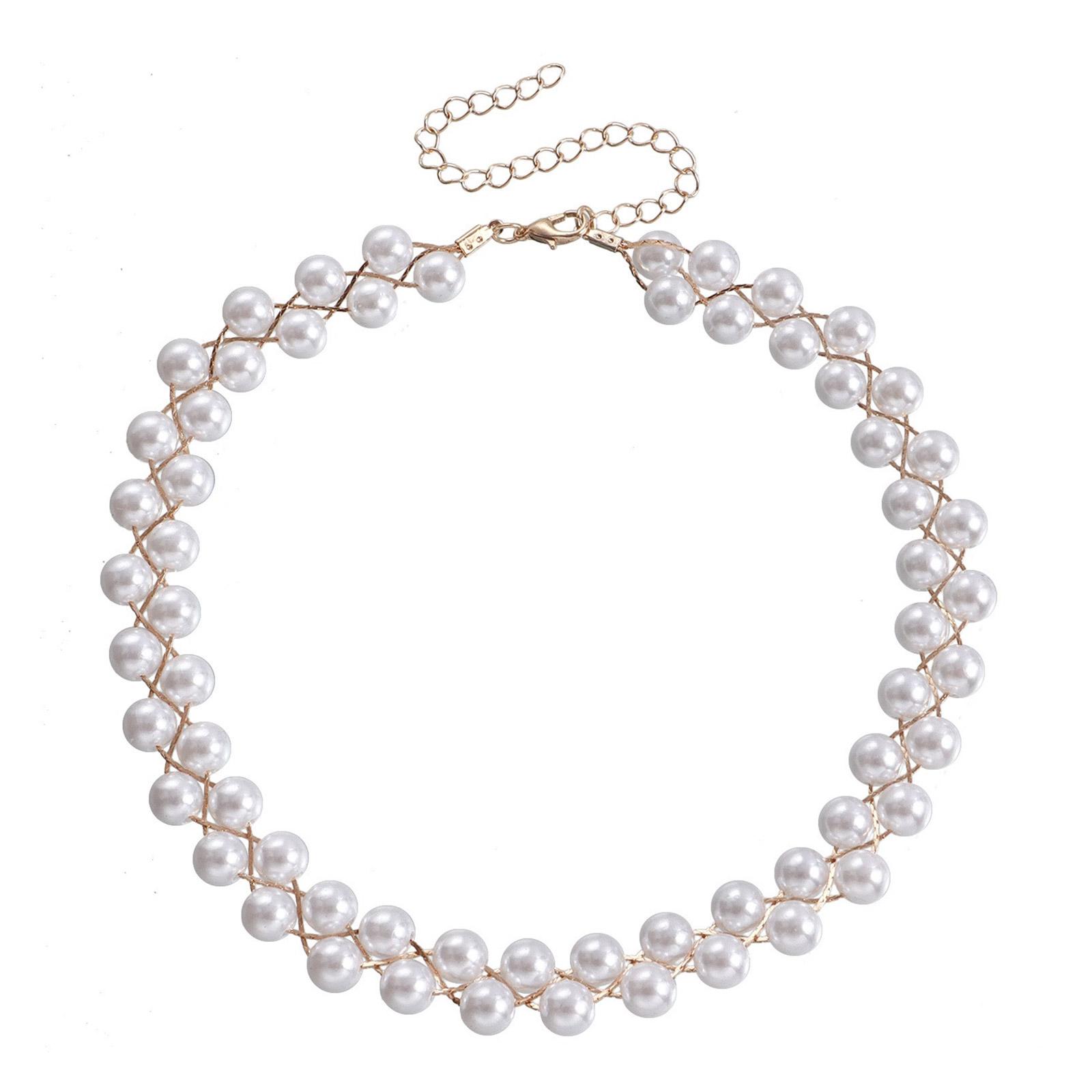 Чокер из искусственного жемчуга, Ожерелье из имитации жемчуга, Ожерелье из бусин, Стильная цепочка на ключицу, Регулируемая длина, Аксессуар для шеи
Чокер из искусственного жемчуга, Ожерелье из имитации жемчуга, Ожерелье из бусин, Стильная цепочка на ключицу, Регулируемая длина, Аксессуар для шеи