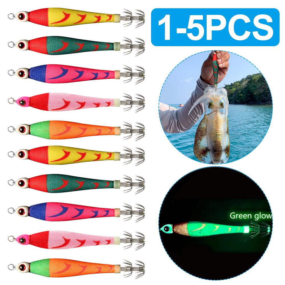 1-5pcs Luminous Artificial Bait Squid Jigs Fishing Lures with 3D Eyes For Sea Fishing Cuttlefish Squid Lures Fishing Accessories 1pcs
1-5pcs Luminous Artificial Bait Squid Jigs Fishing Lures with 3D Eyes For Sea Fishing Cuttlefish Squid Lures Fishing Accessories 1pcs