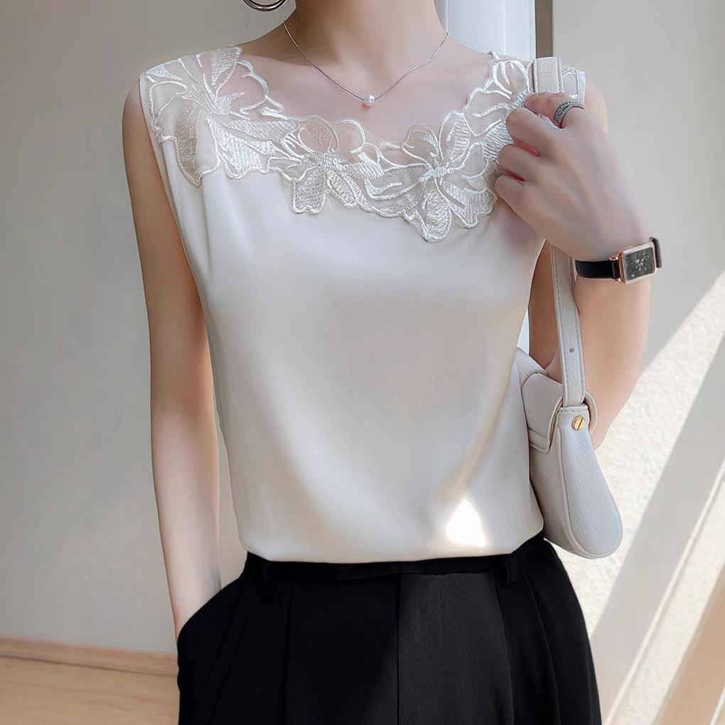Women s High-End Silk Camisole: Acetate Base Layer with Organza Collar, Ideal Innerwear or Vest for Suits L
Women s High-End Silk Camisole: Acetate Base Layer with Organza Collar, Ideal Innerwear or Vest for Suits L