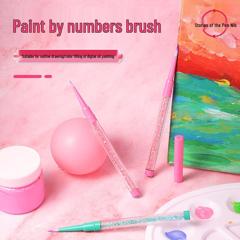Diamond Powder Series: Professional Nylon Bristle Acrylic and Watercolor Brush Set for Art Students Size 2 розовый
Diamond Powder Series: Professional Nylon Bristle Acrylic and Watercolor Brush Set for Art Students Size 2 розовый