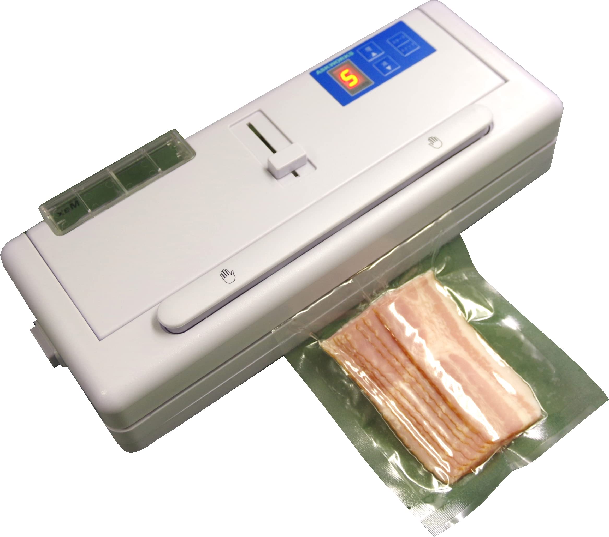 Made by Ask Works No special bag Handy type vacuum packing machine for liquids For water products Degassing sealer Vacuum packing machine Simple білий
Made by Ask Works No special bag Handy type vacuum packing machine for liquids For water products Degassing sealer Vacuum packing machine Simple білий