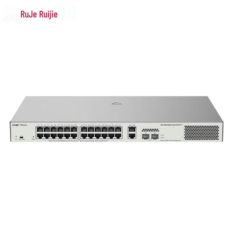 Ruijie Enterprise PoE+ Gigabit Network Switch with VLAN & 6KV Lightning Protection
Ruijie Enterprise PoE+ Gigabit Network Switch with VLAN & 6KV Lightning Protection