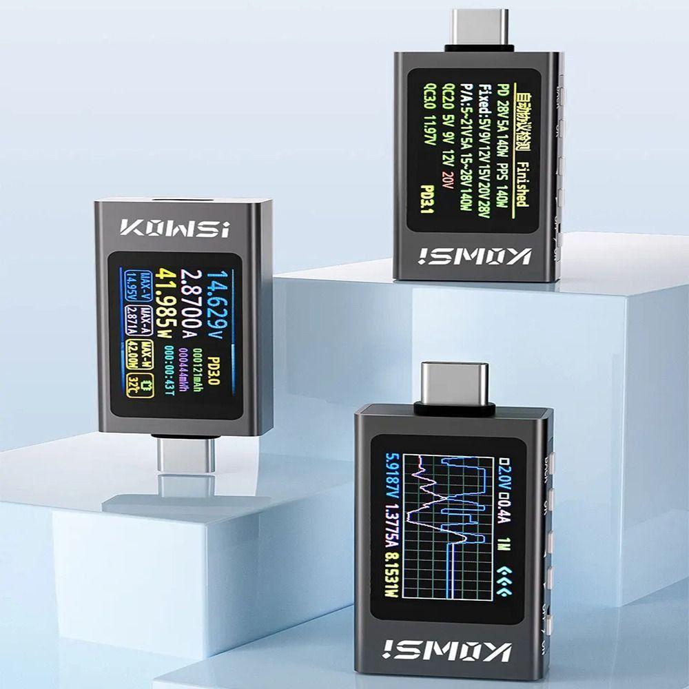 Type-C Voltage Monitor Protocol Detector Digital Ammeter Voltmeter Charger Tester Industrial чорний
Type-C Voltage Monitor Protocol Detector Digital Ammeter Voltmeter Charger Tester Industrial чорний