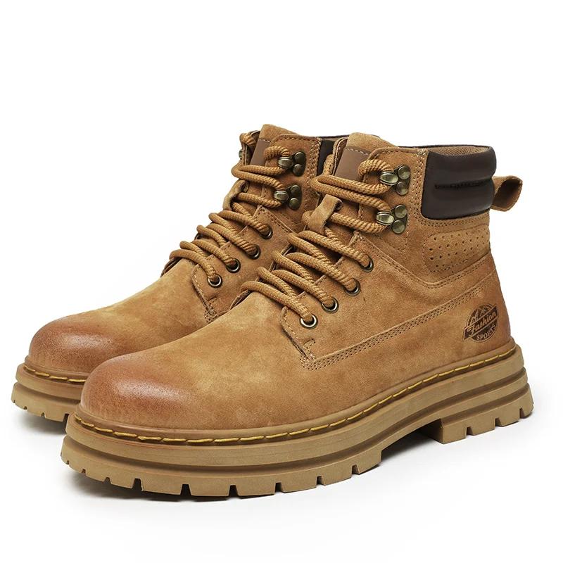Male Shoes Genuine Leather Walking Boots Lace Up High Quality Outdoor Motocross Boots Men Thick Sole Men s Casual Shoes 45
Male Shoes Genuine Leather Walking Boots Lace Up High Quality Outdoor Motocross Boots Men Thick Sole Men s Casual Shoes 45