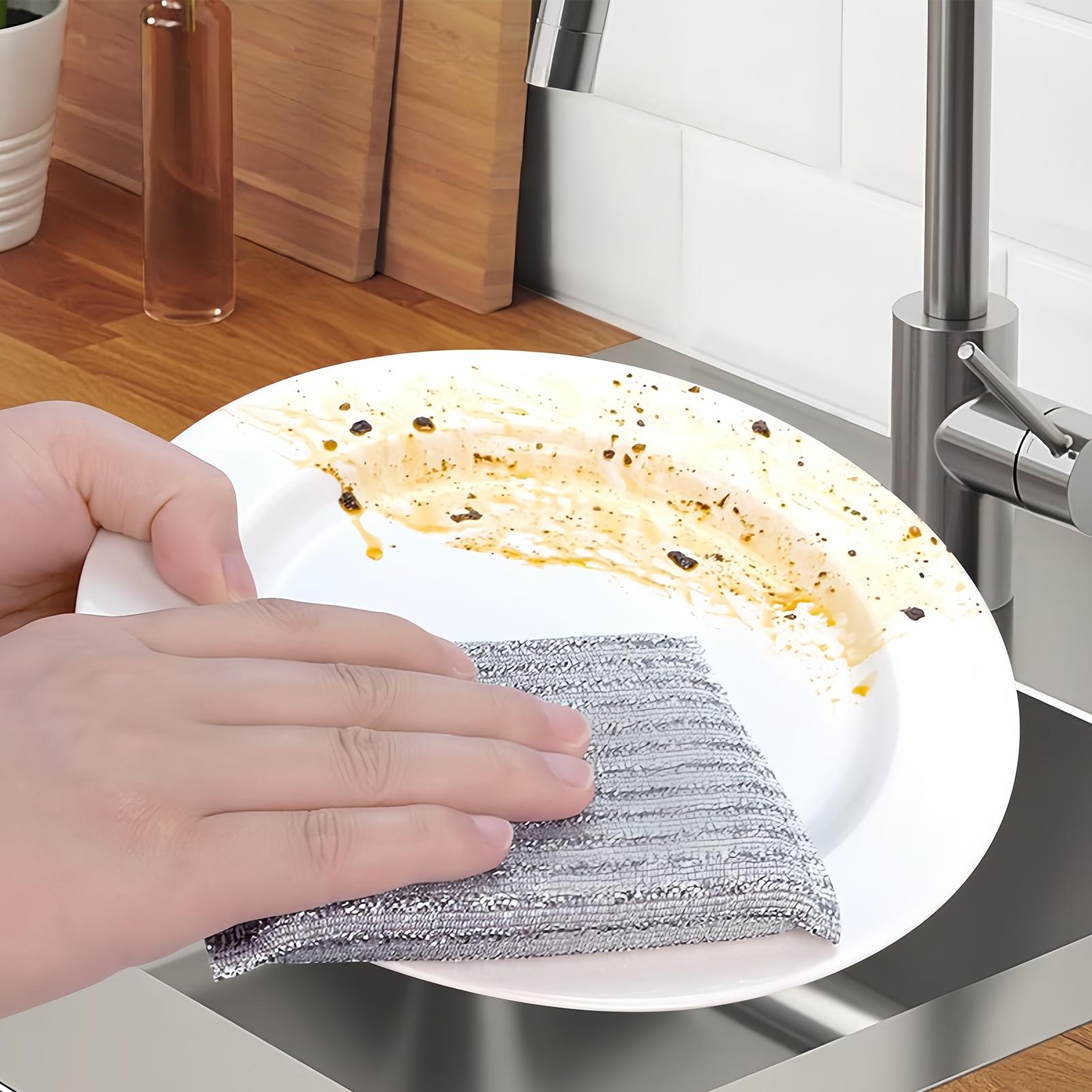 Wire Dishwashing Rag 4 Pieces Absorbent Scrubbers Reusable No Scratch Wire Dishcloth For Restaurant Home Kitchen Stove Pan Pot China Mainland
Wire Dishwashing Rag 4 Pieces Absorbent Scrubbers Reusable No Scratch Wire Dishcloth For Restaurant Home Kitchen Stove Pan Pot China Mainland