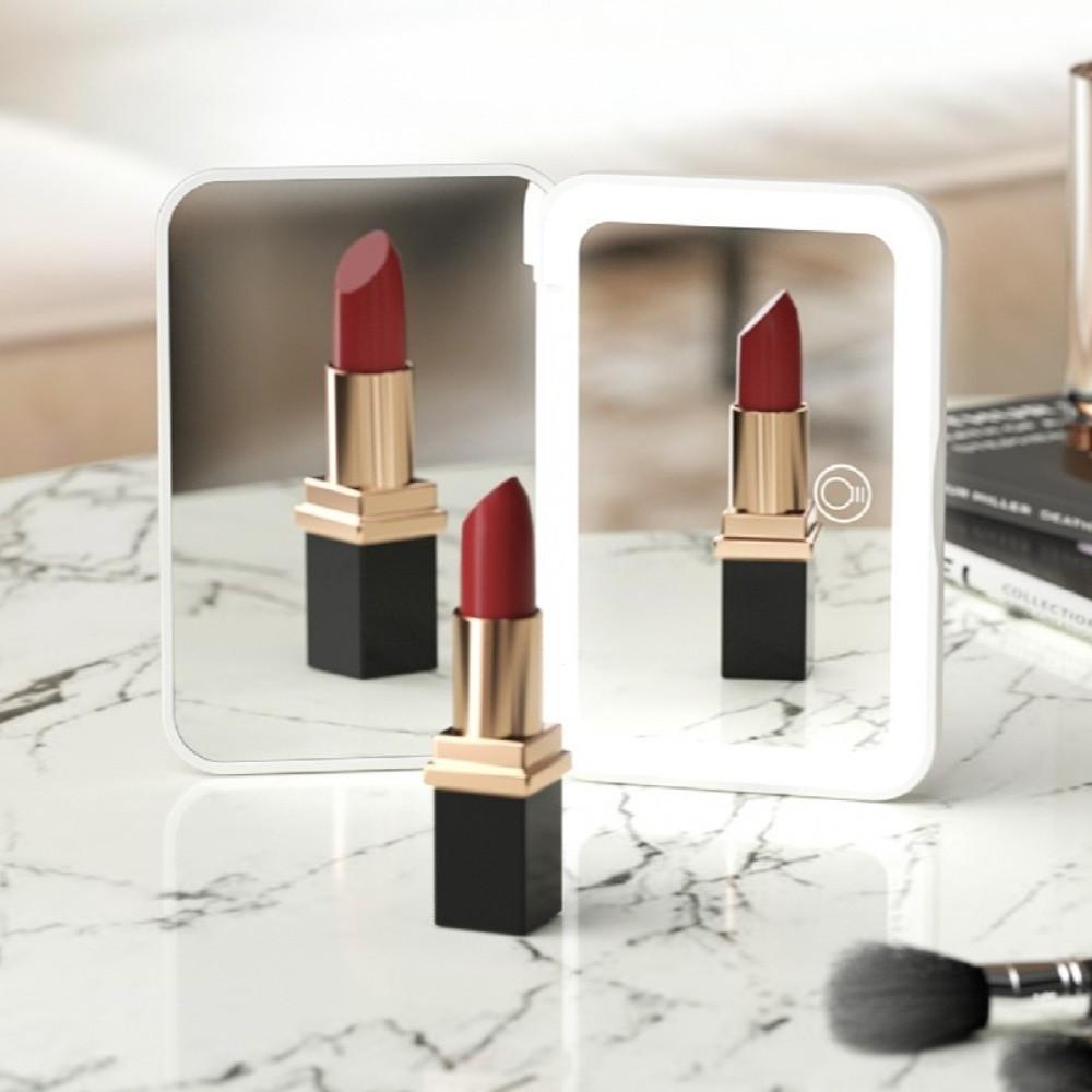 Portable Folding Makeup Mirror Mini LED Light Desktop Mirror Rechargeable Cosmetic Mirror Women розовый
Portable Folding Makeup Mirror Mini LED Light Desktop Mirror Rechargeable Cosmetic Mirror Women розовый
