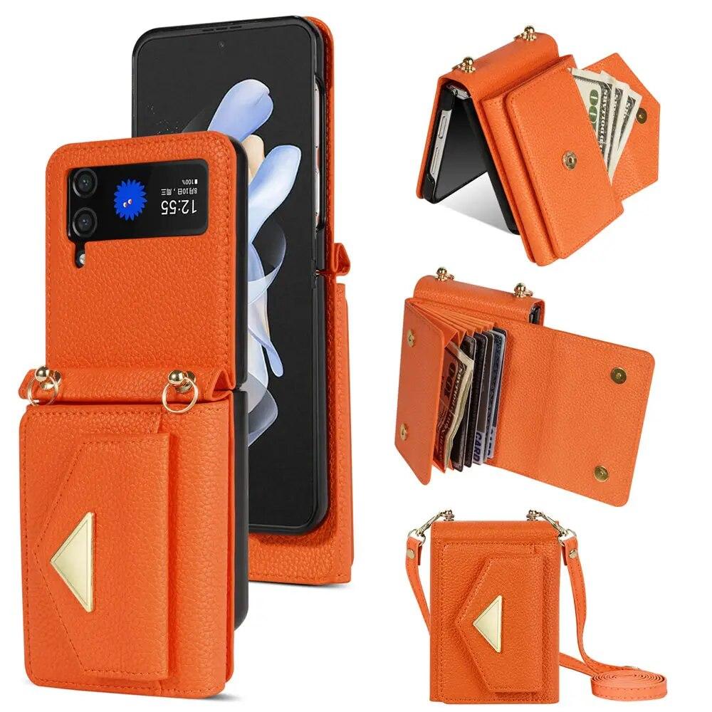 Кожаный чехол с ремешком через плечо для Samsung Galaxy Z Flip 5 4 3 S23 S22 Ultra S21 FE A14 A54 A13 A53, кошелек, держатель для карт, ожерелье, противоударный чехол Samsung Galaxy Z Flip 3 чёрный
Кожаный чехол с ремешком через плечо для Samsung Galaxy Z Flip 5 4 3 S23 S22 Ultra S21 FE A14 A54 A13 A53, кошелек, держатель для карт, ожерелье, противоударный чехол Samsung Galaxy Z Flip 3 чёрный