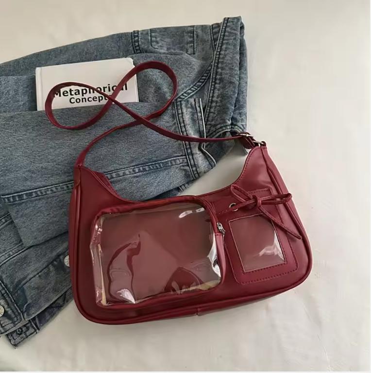 Y2k Korean Transparent Ita Bag Girls Sweet Lolita Jk Handbag Fashion School Crossbody Bag Harajuku Anime Badge Display Tote Bag
Y2k Korean Transparent Ita Bag Girls Sweet Lolita Jk Handbag Fashion School Crossbody Bag Harajuku Anime Badge Display Tote Bag
