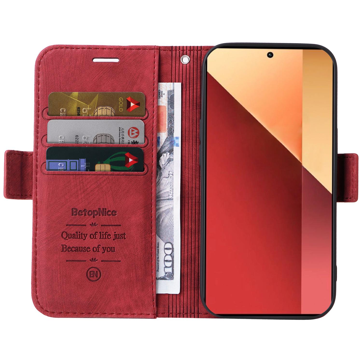 BETOPNICE 001 for Xiaomi Redmi Note 14S 4G/Note 13 Pro 4G/Poco M6 Pro 4G Case with Hand Strap Leather Wallet Cover Black
BETOPNICE 001 for Xiaomi Redmi Note 14S 4G/Note 13 Pro 4G/Poco M6 Pro 4G Case with Hand Strap Leather Wallet Cover Black
