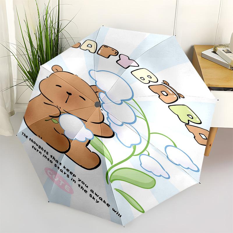 Capybara,Cute Automatic Folding Umbrella Compact 8 rib Design,Unique Style,Suitable for Everyday Outdoor Use,Perfect Gift for Friends
Capybara,Cute Automatic Folding Umbrella Compact 8 rib Design,Unique Style,Suitable for Everyday Outdoor Use,Perfect Gift for Friends
