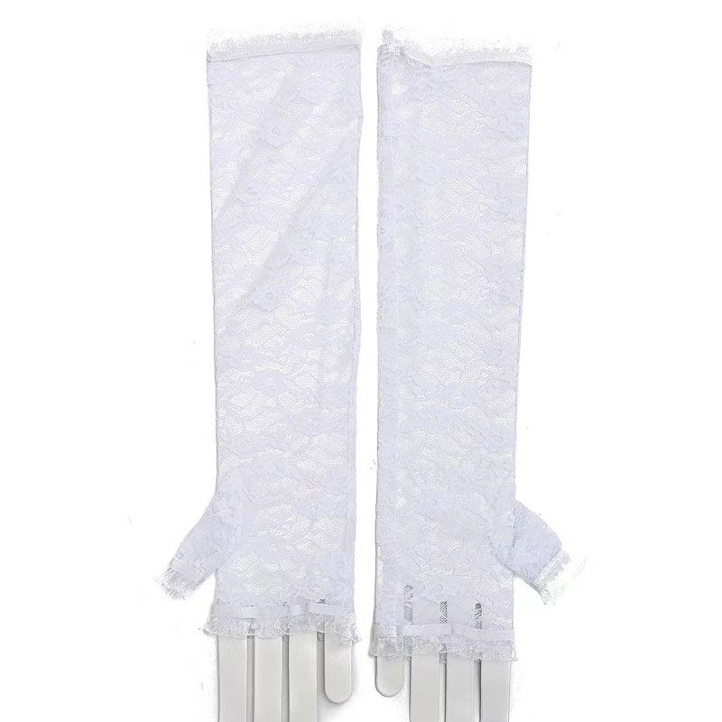 White Lolita Sweet Sexy Lace Strap Gloves JK Half Finger Women Sexy Cos Half Sleeve Open Finger Punk Pure Lace White One size
White Lolita Sweet Sexy Lace Strap Gloves JK Half Finger Women Sexy Cos Half Sleeve Open Finger Punk Pure Lace White One size