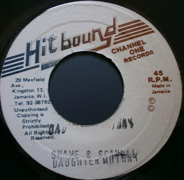 7inch Record DAUGHTER WHINNY Shame Scandal NONE Hit Bound 1982 Jamaica Reggae Ska Dub Used
7inch Record DAUGHTER WHINNY Shame Scandal NONE Hit Bound 1982 Jamaica Reggae Ska Dub Used