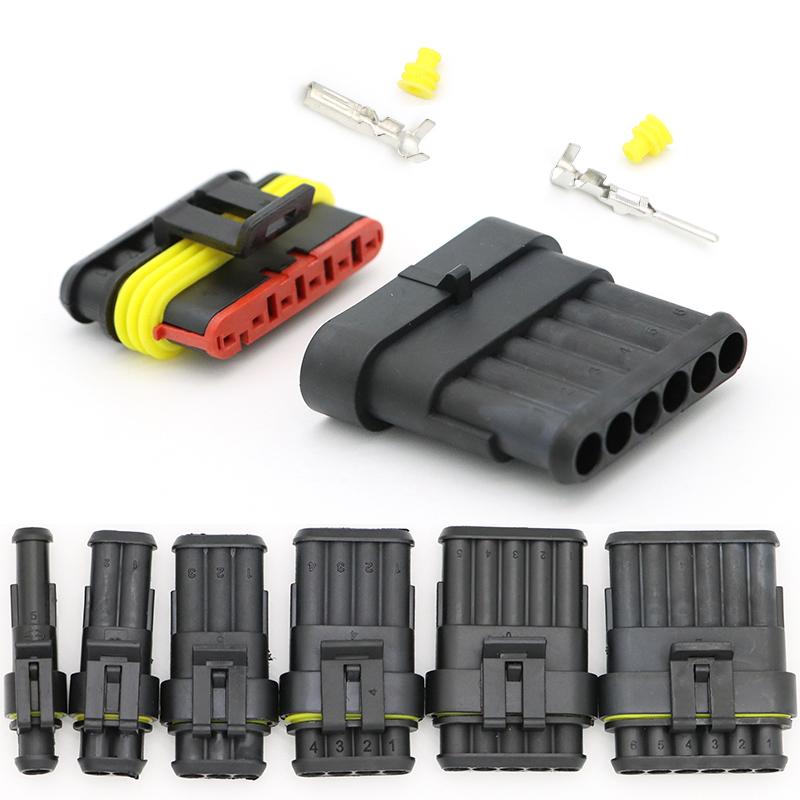 1Set 1P 2P 3P 4P 5P 6Pin AMP 1.5 Super Seal Waterproof Male Female Electrical Automotive Wire Connector Plug For Car Motorcycle
1Set 1P 2P 3P 4P 5P 6Pin AMP 1.5 Super Seal Waterproof Male Female Electrical Automotive Wire Connector Plug For Car Motorcycle