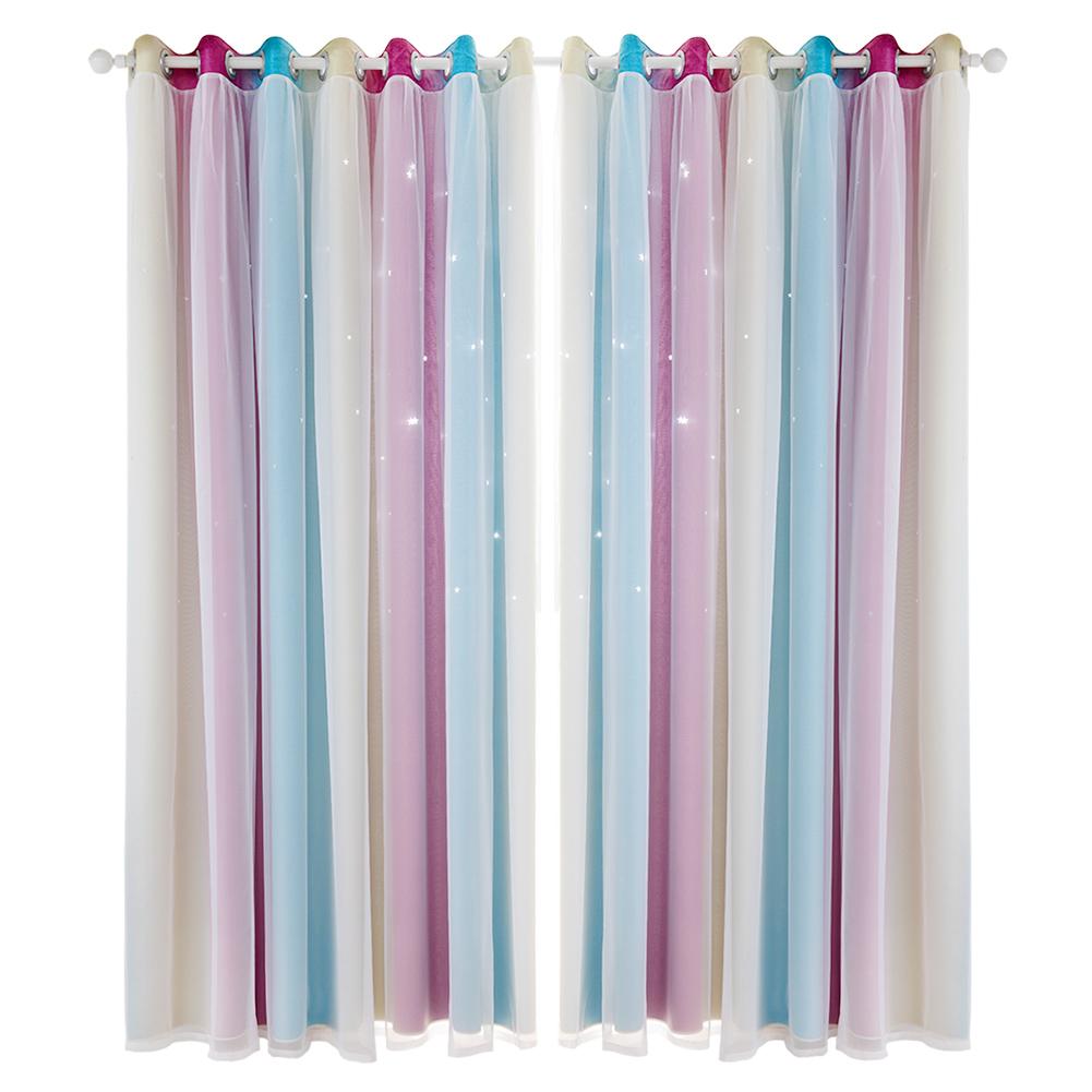 Gradient Hollowed Star Full Blackout Curtain Living Room Bedroom Window Drapes фиолетовый
Gradient Hollowed Star Full Blackout Curtain Living Room Bedroom Window Drapes фиолетовый