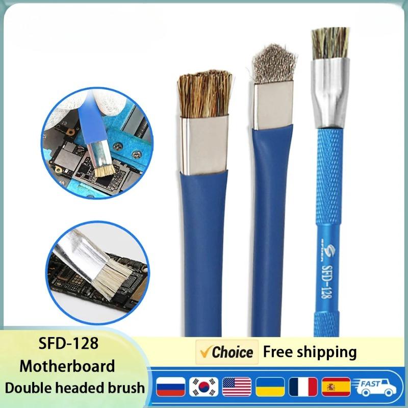 SFD128 Hard Brushing Brush for Mobile Motherboard Repair IC Pad Cleaning Brush Hard Brushing Brush Welding Oil Cleaning Brush Wooden handle brush
SFD128 Hard Brushing Brush for Mobile Motherboard Repair IC Pad Cleaning Brush Hard Brushing Brush Welding Oil Cleaning Brush Wooden handle brush