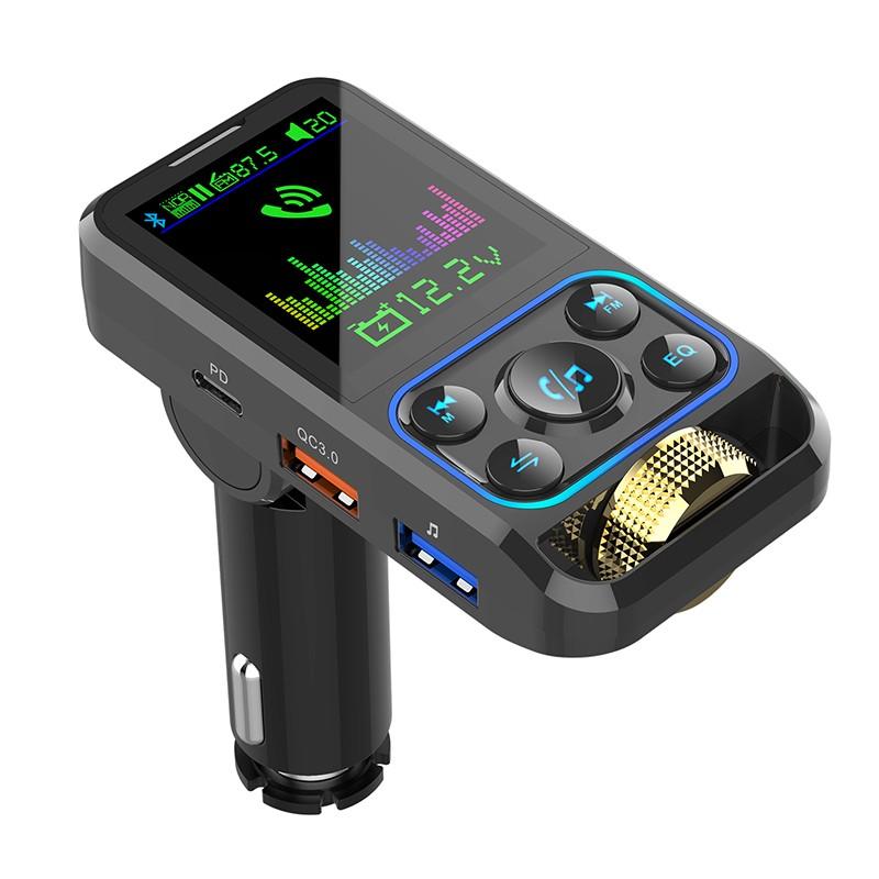 Беспроводной автомобильный FM-передатчик громкой связи Bluetooth с поддержкой Aux Audio QC3.0 PD3.0, папка с быстрой зарядкой, выбор музыкального плеера
Беспроводной автомобильный FM-передатчик громкой связи Bluetooth с поддержкой Aux Audio QC3.0 PD3.0, папка с быстрой зарядкой, выбор музыкального плеера