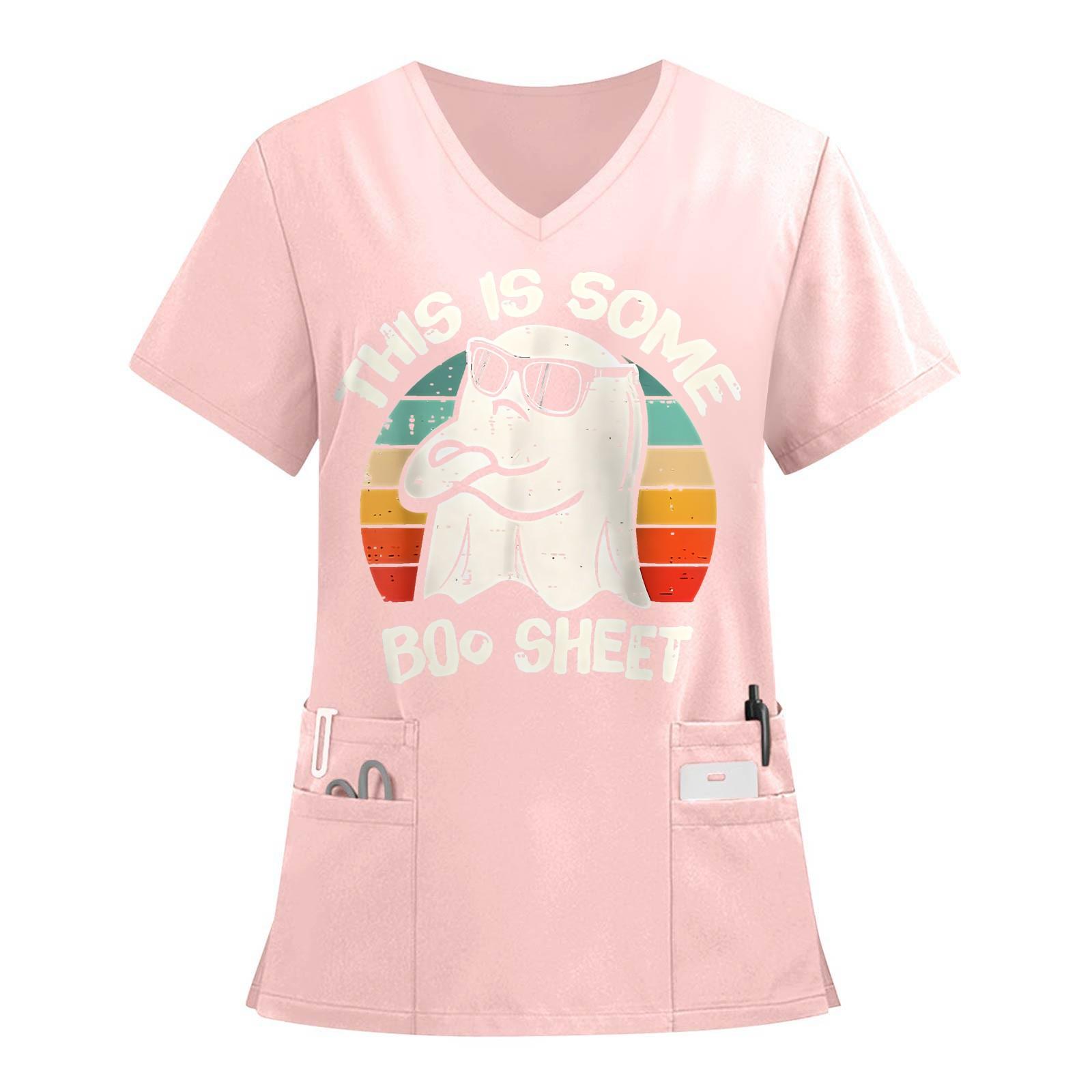 Женский топ защитного костюма с V-образным вырезом, с короткими рукавами, с принтом на Хэллоуин, с карманом и боковыми разрезами XXXL
Женский топ защитного костюма с V-образным вырезом, с короткими рукавами, с принтом на Хэллоуин, с карманом и боковыми разрезами XXXL