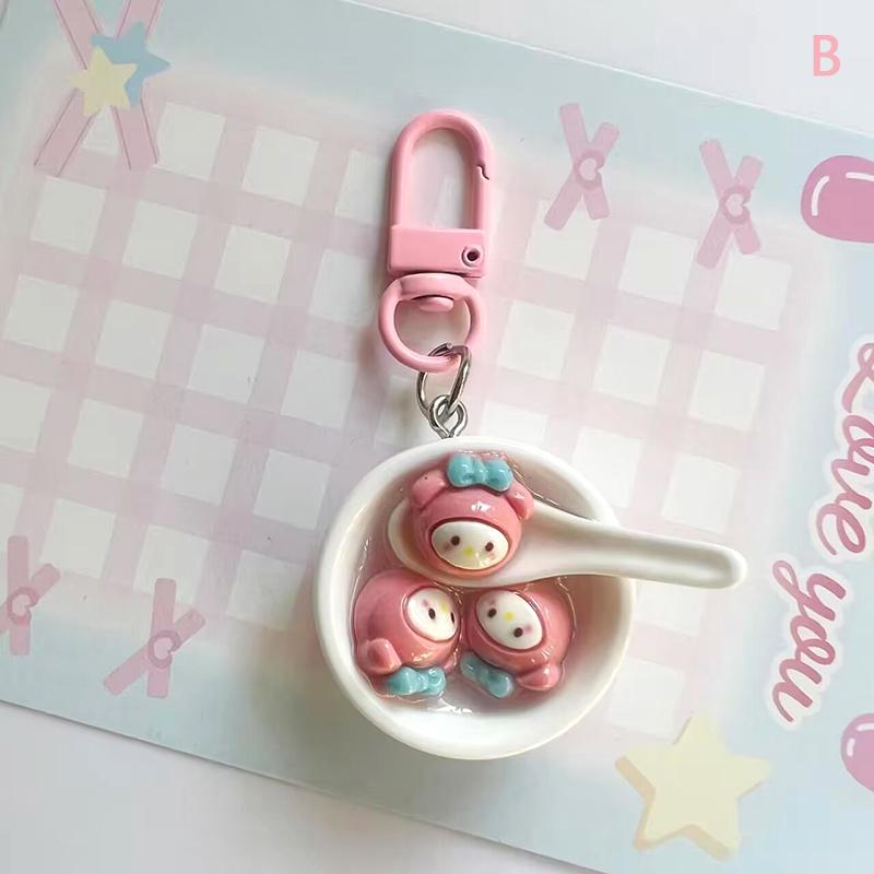 Sanrio Rice Ball Bowl Keychain Kuromi Melody Pochacco Cinnamoroll Pendant Key Ring Backpack Charms Car Decor Bag Accessories
Sanrio Rice Ball Bowl Keychain Kuromi Melody Pochacco Cinnamoroll Pendant Key Ring Backpack Charms Car Decor Bag Accessories