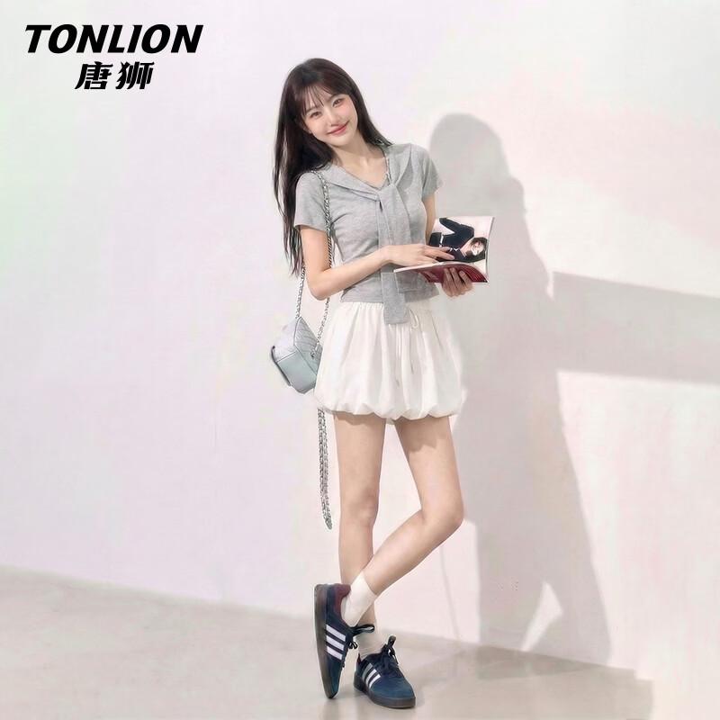 TonLion Women s Casual Short Sleeve Skirt Set M
TonLion Women s Casual Short Sleeve Skirt Set M