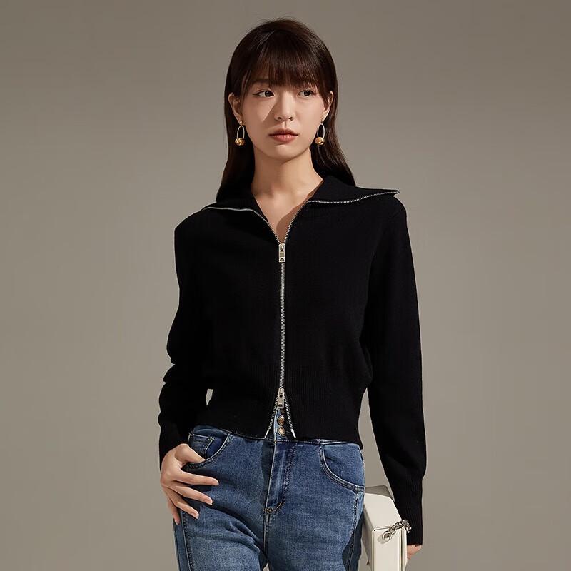 Women s Versatile Lapel Zipper Knit Cardigan One Size
Women s Versatile Lapel Zipper Knit Cardigan One Size