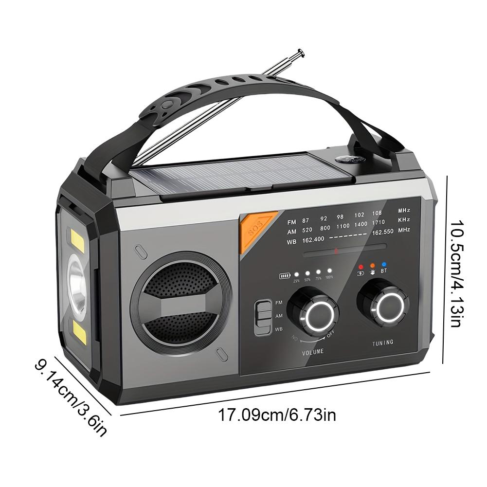 20000mAh Solar Emergency Weathe Radio SOS Alarm AM FM NOAA Alert Radio Hand Crank Reading Flashlight Outdoor Cell Phone Charger сірий
20000mAh Solar Emergency Weathe Radio SOS Alarm AM FM NOAA Alert Radio Hand Crank Reading Flashlight Outdoor Cell Phone Charger сірий