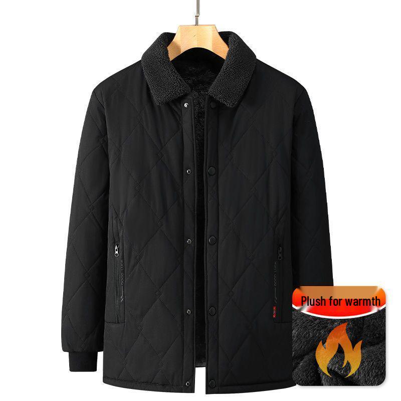 Men s Winter Cotton Jacket for Dads & Grandpas, Plus Velvet Thickened Coat 185 (Recommended for 140-155 lbs) чорний
Men s Winter Cotton Jacket for Dads & Grandpas, Plus Velvet Thickened Coat 185 (Recommended for 140-155 lbs) чорний