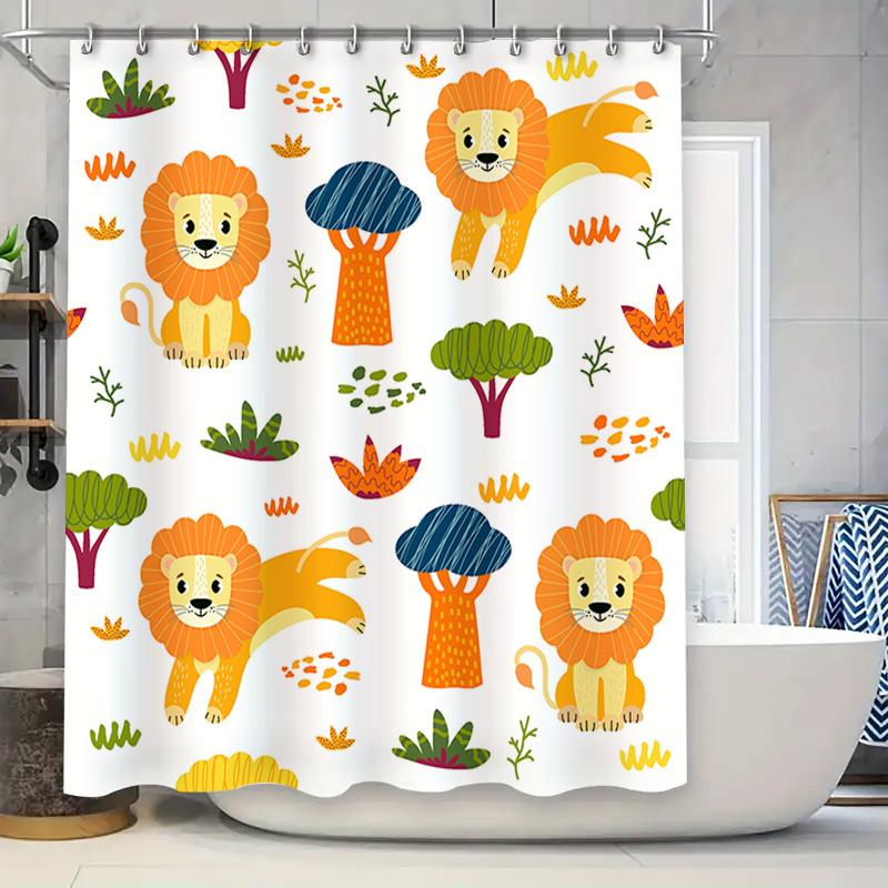 Bright Rainbow Tree Lion Cartoon Shower Curtain For Bathroom Decoration Kids Room Baby Girl Gift (White) W60H190(CM)-1 Pcs
Bright Rainbow Tree Lion Cartoon Shower Curtain For Bathroom Decoration Kids Room Baby Girl Gift (White) W60H190(CM)-1 Pcs