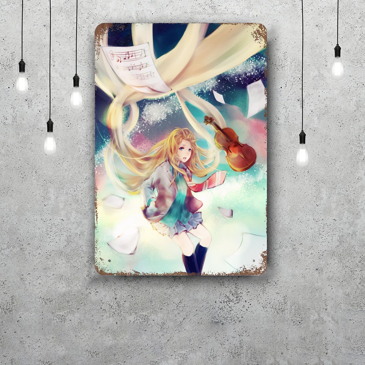 Your Lie in April Kaori Metal Signs wall decor Vintage Tin Signs Captain Metal Poster Decor for Bar Pub Club Wall Decoration 20x30cm(7.8x11.8inch)
Your Lie in April Kaori Metal Signs wall decor Vintage Tin Signs Captain Metal Poster Decor for Bar Pub Club Wall Decoration 20x30cm(7.8x11.8inch)