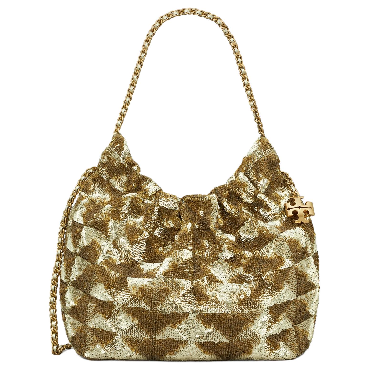 Tory Burch Fleming Diamond Pattern Sequin Mini Tote Shoulder Crossbody Bag Women bags Gold 162454-700 Basic Set (Bag+Dust Bag)
Tory Burch Fleming Diamond Pattern Sequin Mini Tote Shoulder Crossbody Bag Women bags Gold 162454-700 Basic Set (Bag+Dust Bag)