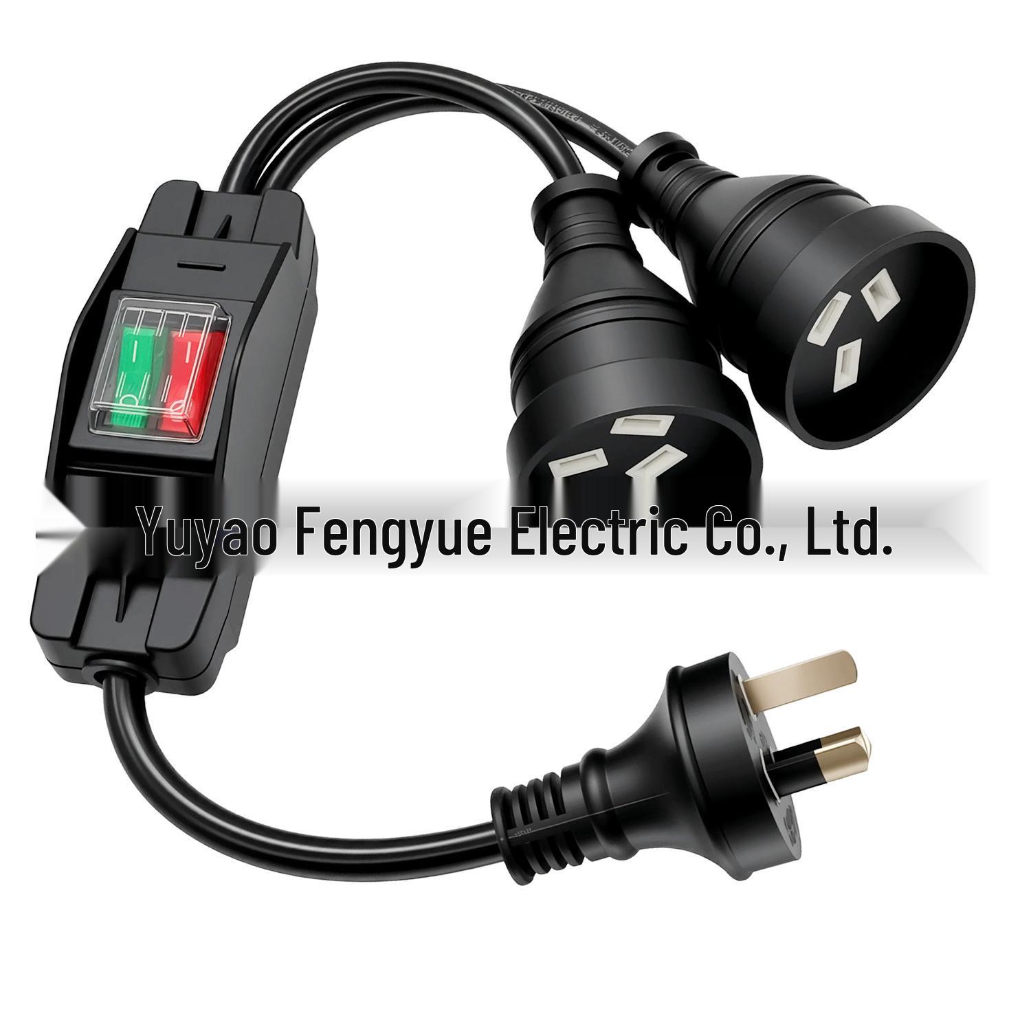 50cm Double Switch SAA Australia Power Plug Extension (1-to-2)
50cm Double Switch SAA Australia Power Plug Extension (1-to-2)