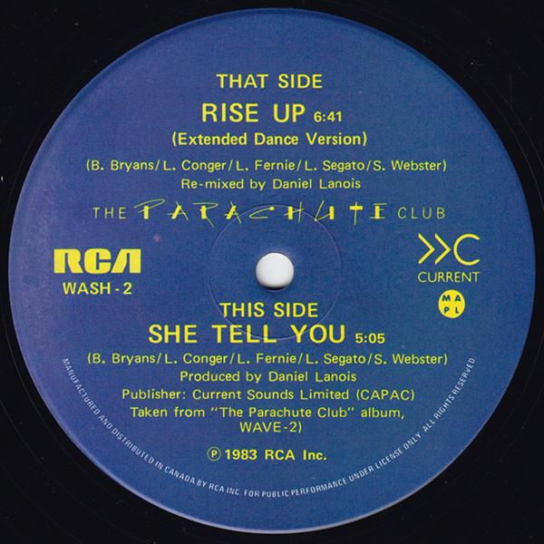 12inch Record PARACHUTE CLUB Rise Up WASH2 Current 1983 Canada Dance Electronica Used
12inch Record PARACHUTE CLUB Rise Up WASH2 Current 1983 Canada Dance Electronica Used