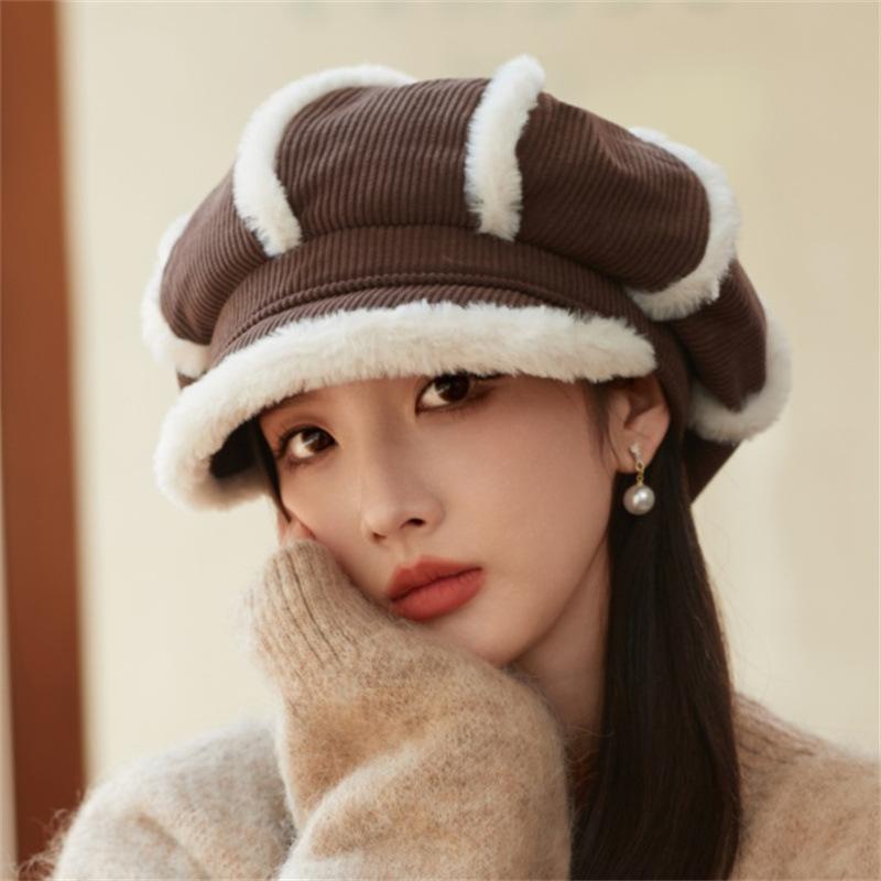 Популярная новая женская беретная шляпа с утолщенными полями из вельвета, восьмиугольная шляпа с изображением лица, маленькая шляпа художника one size fits all темно-коричневого
Популярная новая женская беретная шляпа с утолщенными полями из вельвета, восьмиугольная шляпа с изображением лица, маленькая шляпа художника one size fits all темно-коричневого