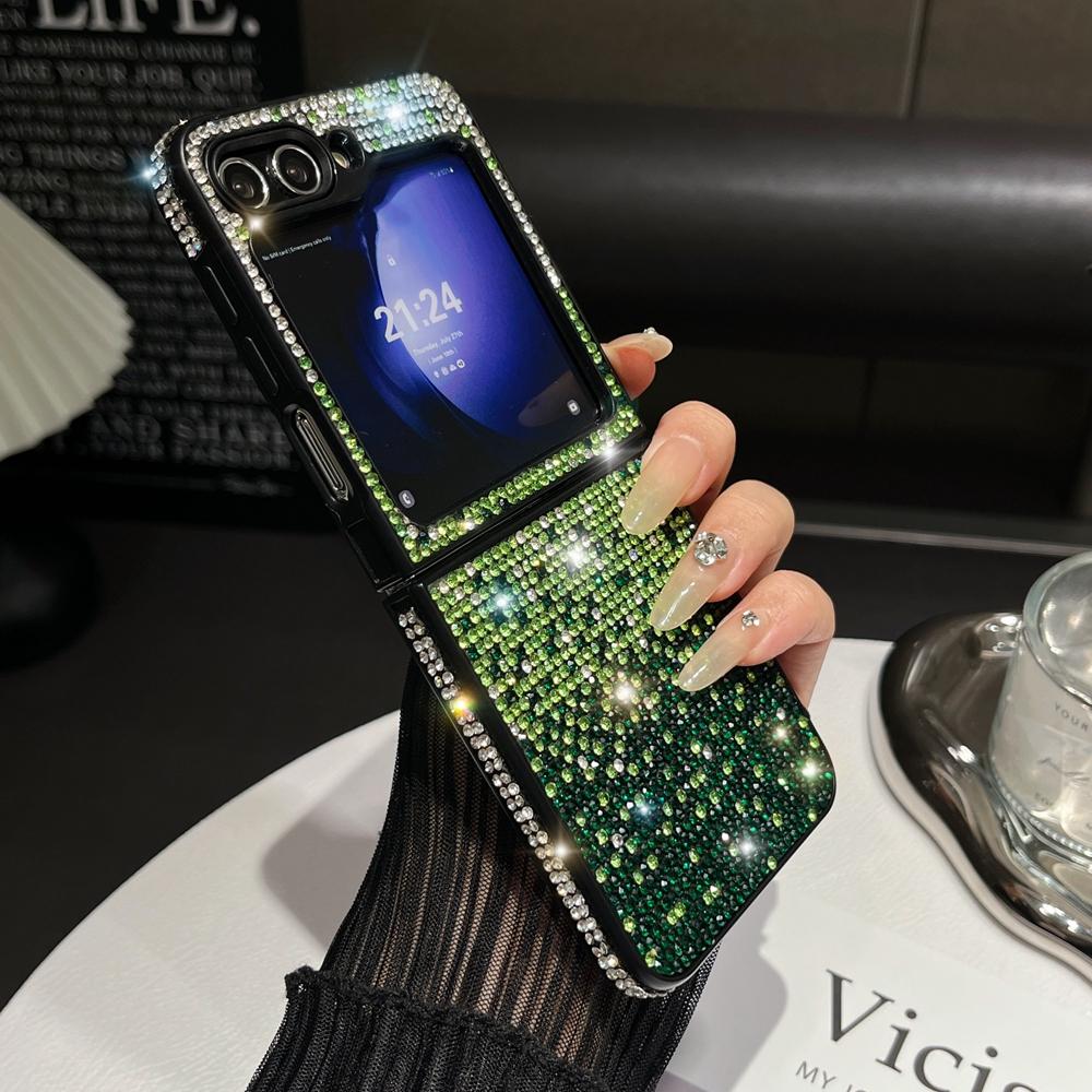 Luxury Glitter Diamond Gradient Case for Samsung Galaxy Z Flip 6 5 4 3 Rhinestone Bling Shockproof Hard Cover for Samsung flip6 for Samsung Z Flip 4
Luxury Glitter Diamond Gradient Case for Samsung Galaxy Z Flip 6 5 4 3 Rhinestone Bling Shockproof Hard Cover for Samsung flip6 for Samsung Z Flip 4