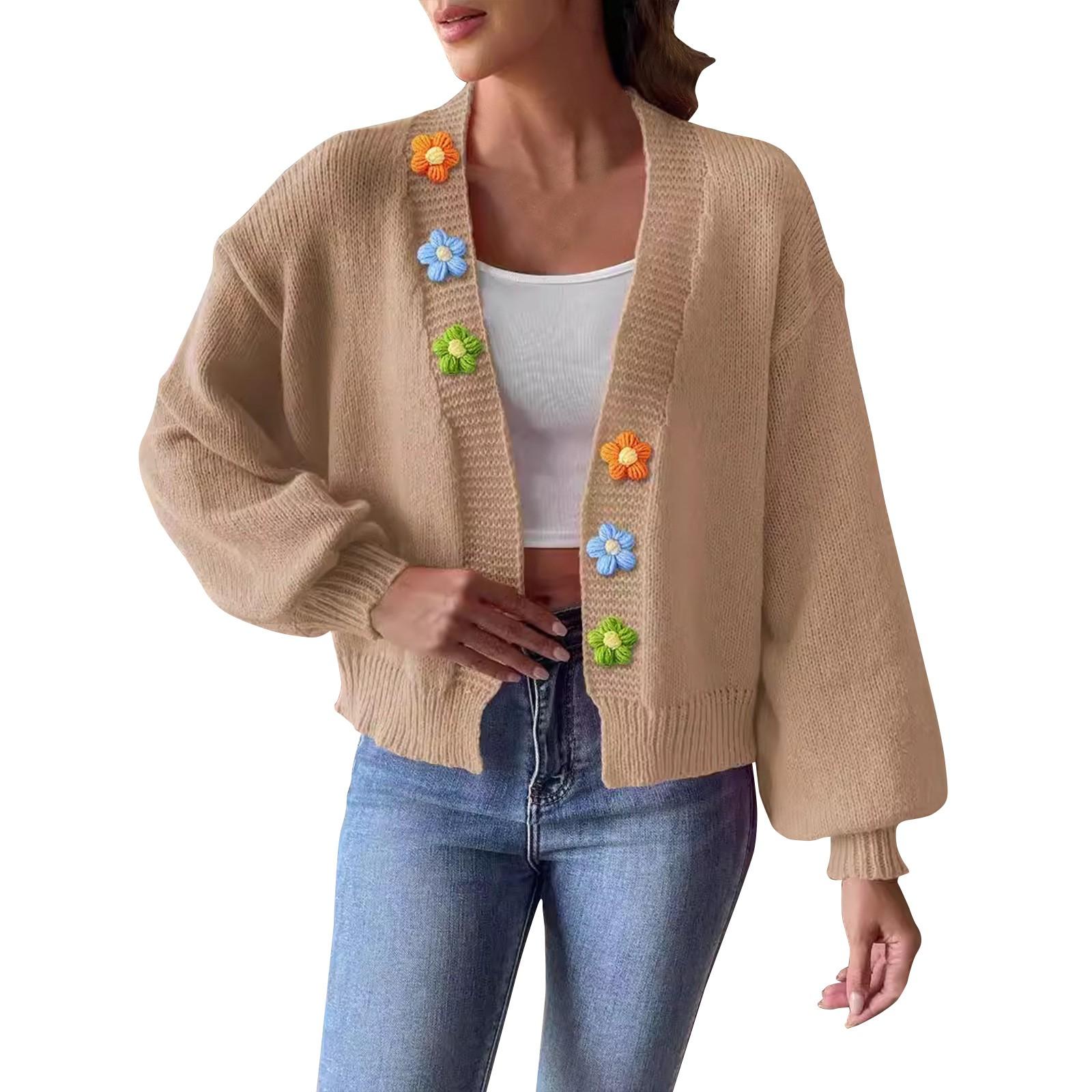 Женская осенне-зимняя тканая кофта-свитер с крючком для рук, короткий кардиган без пуговиц S хаки
Женская осенне-зимняя тканая кофта-свитер с крючком для рук, короткий кардиган без пуговиц S хаки