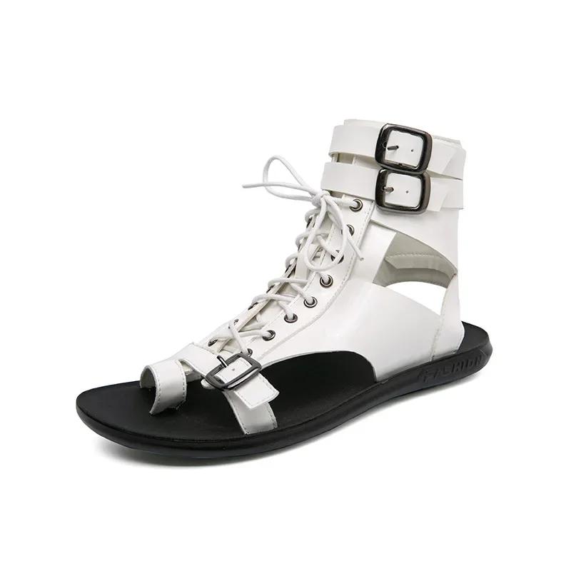 Men s Sandals Fashion Leather Casual Sandals Belt Buckle Designer Gladiators Sandals Summer Casual Beach Sandal Sandalias Hombre 38 білий
Men s Sandals Fashion Leather Casual Sandals Belt Buckle Designer Gladiators Sandals Summer Casual Beach Sandal Sandalias Hombre 38 білий