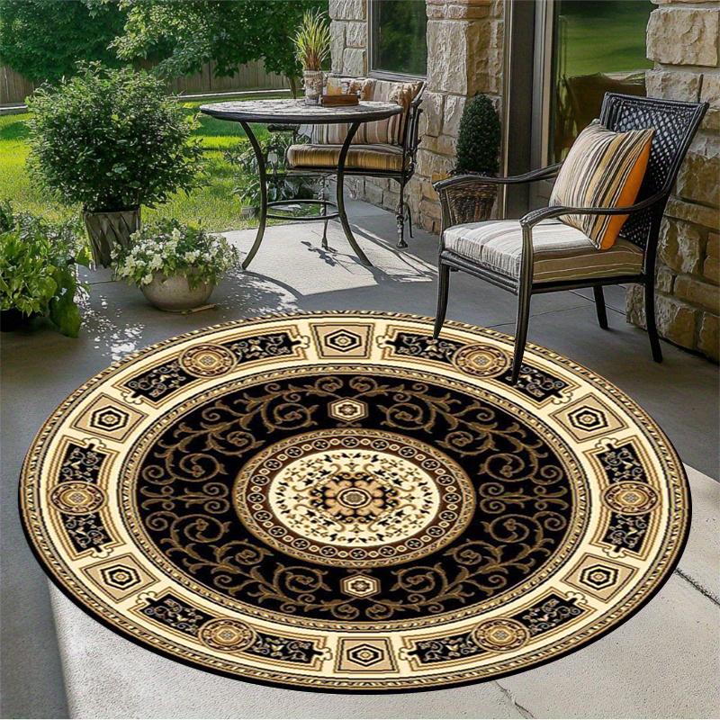 Traditional Persian Medallion Round Area Rug Washable Non-Slip Indoor Outdoor Rug for Patio Living Room Bedroom Decor 80cm x 80cm
Traditional Persian Medallion Round Area Rug Washable Non-Slip Indoor Outdoor Rug for Patio Living Room Bedroom Decor 80cm x 80cm
