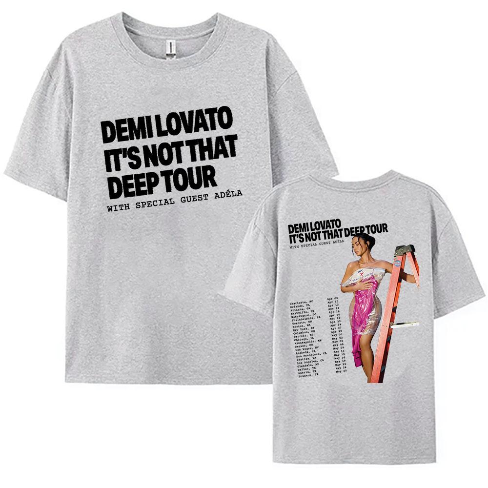 ITS NOT THAT DEEP TOUR WITH SPECIAL GUEST ADÉLA Tshirts DEMI LOVATO Graphic Printing Tshirt Cotton Short Sleeve Women Clothing 4XL
ITS NOT THAT DEEP TOUR WITH SPECIAL GUEST ADÉLA Tshirts DEMI LOVATO Graphic Printing Tshirt Cotton Short Sleeve Women Clothing 4XL