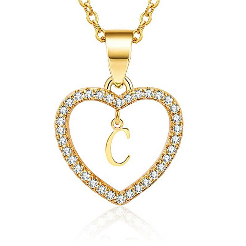 Dainty Cubic Zirconia Heart Shape Gold Plated Initial Necklace for Women Girls Clavicle Chain A-Z Letter Necklaces Charm Zircon
Dainty Cubic Zirconia Heart Shape Gold Plated Initial Necklace for Women Girls Clavicle Chain A-Z Letter Necklaces Charm Zircon