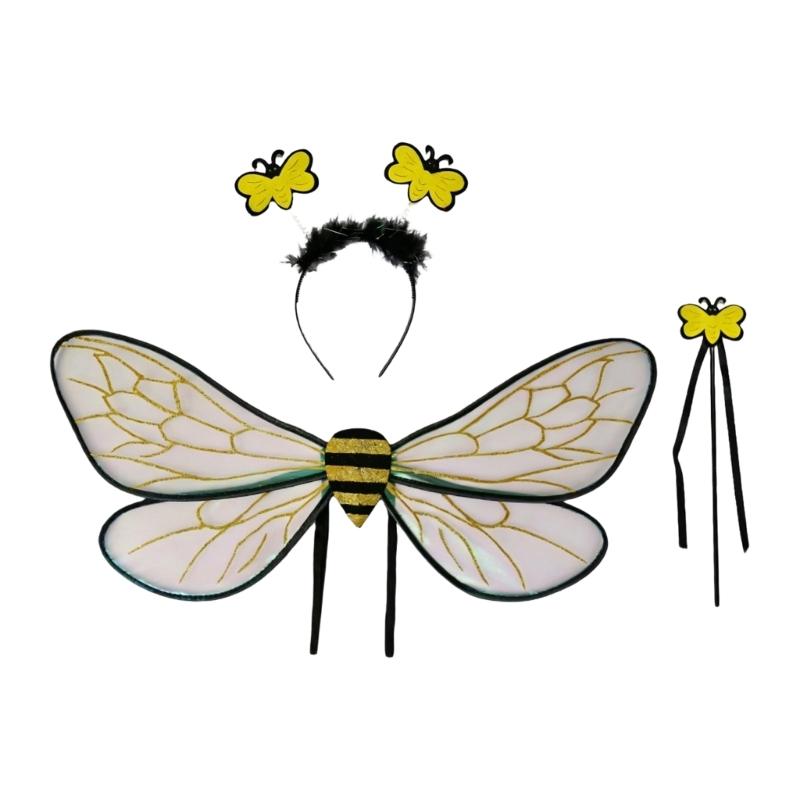 3/4Pcs Bees Costume Kit for Adult Kids Bees Costume Bees Headband Tutus Skirt Wing Angel Wands for Halloween Cosplay Party
3/4Pcs Bees Costume Kit for Adult Kids Bees Costume Bees Headband Tutus Skirt Wing Angel Wands for Halloween Cosplay Party