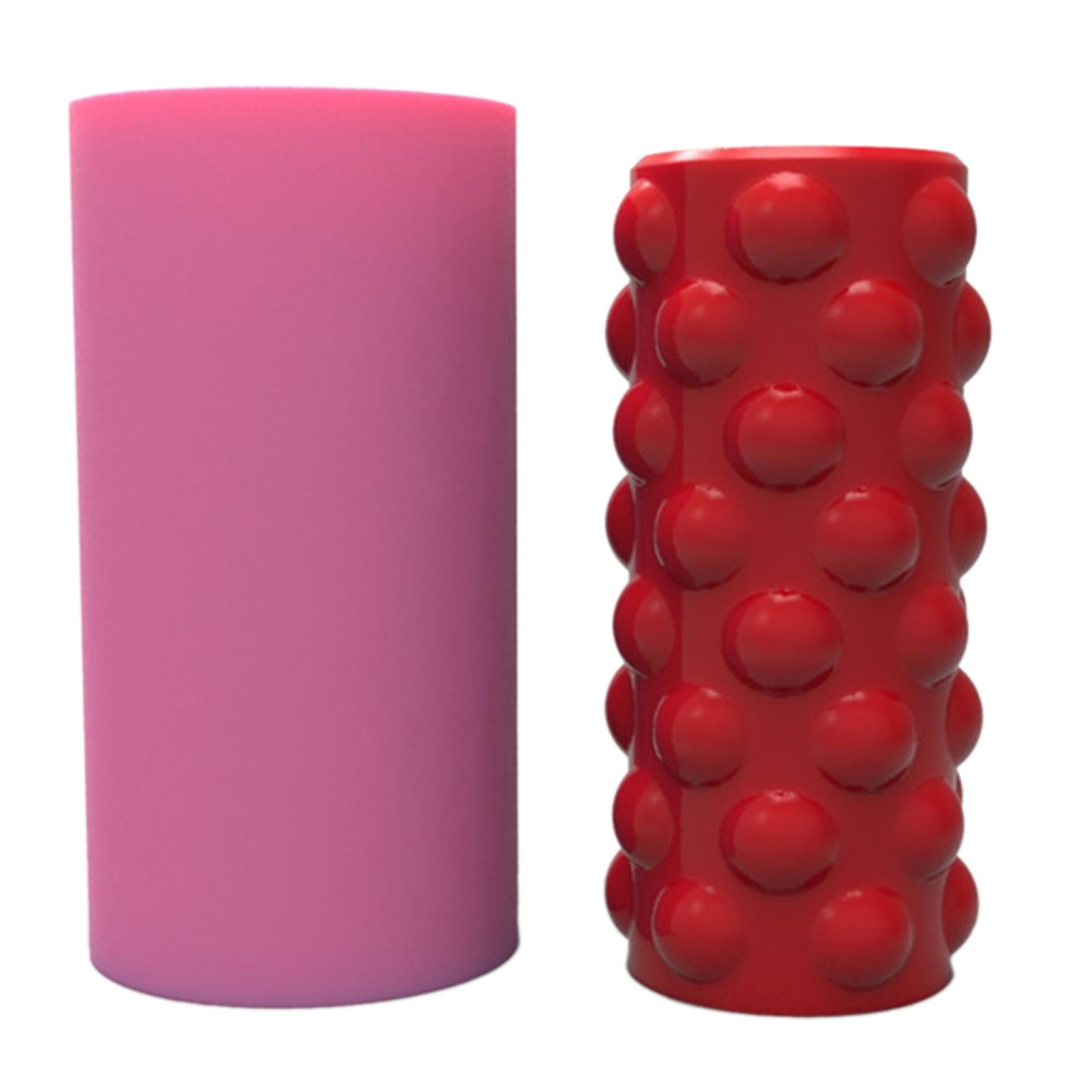 Органайзер для хранения ручек, силиконовая форма, круглая ваза для цветов, смоляная форма, простая ваза для держателя кистей для макияжа, декор для дома B