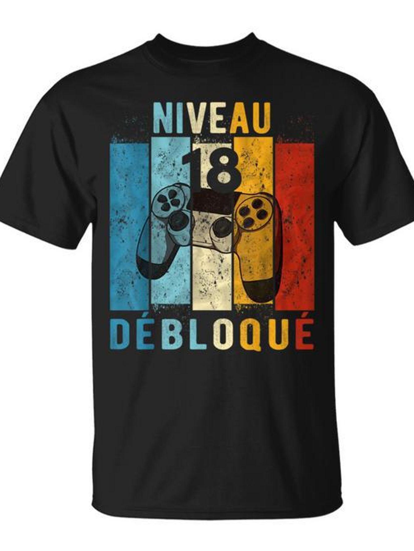 Men s & Unisex 18th Birthday Gamer T-Shirt - 18th Anniversary Video Game design with French 18 Number & Age 18 Years Outfit XXXXL
Men s & Unisex 18th Birthday Gamer T-Shirt - 18th Anniversary Video Game design with French 18 Number & Age 18 Years Outfit XXXXL