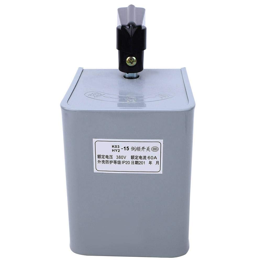 Fafeicy Reverse AC with Iron Case for Switch Reverse Motor Switch, 50Hz, Three-Phase, Three-Wire Systems, CW/CCW HY2-15/HY2-30/HY2-60, (HY2-15)
Fafeicy Reverse AC with Iron Case for Switch Reverse Motor Switch, 50Hz, Three-Phase, Three-Wire Systems, CW/CCW HY2-15/HY2-30/HY2-60, (HY2-15)
