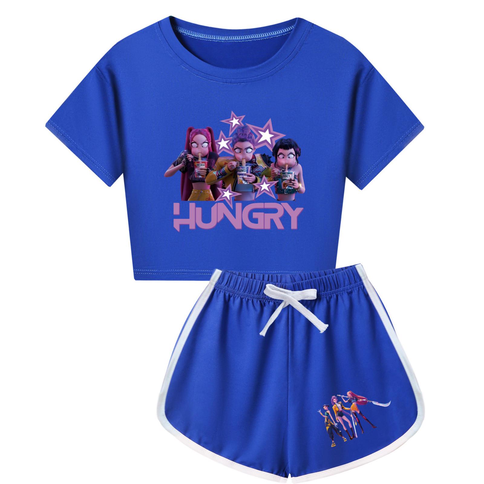 Kids Summer Sport T-Shirt And Shorts 2 Piece Outfit Tracksuit Set Short Sleeve Print Crop Tops With Clothing Set 160 синій
Kids Summer Sport T-Shirt And Shorts 2 Piece Outfit Tracksuit Set Short Sleeve Print Crop Tops With Clothing Set 160 синій