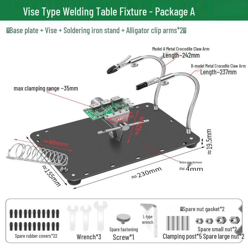 Yunduo Soldering Station Bench Vise Clamp
Yunduo Soldering Station Bench Vise Clamp