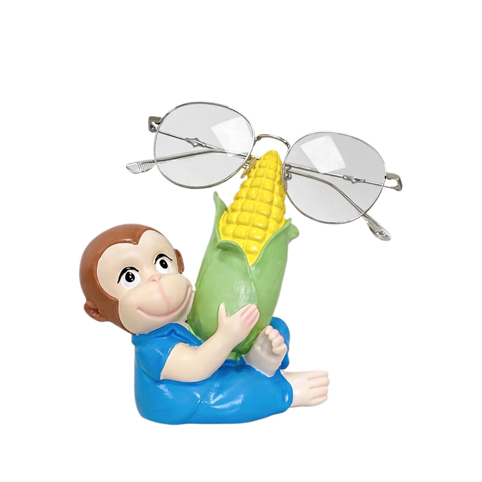 Creative Monkey Holding Corn Eyeglass Holder Desktop Ornament Unique Home Decor Functional Storage Stand for Glasses and Small Items one size
Creative Monkey Holding Corn Eyeglass Holder Desktop Ornament Unique Home Decor Functional Storage Stand for Glasses and Small Items one size