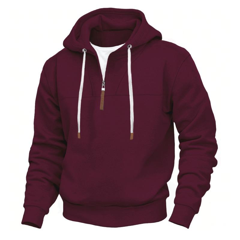 Autumn Winter Loose Casual Patchwork Hoodies Male Velvet Half Zipper Hooded Sweatshirt Pullover Top Men XXXL кларет
Autumn Winter Loose Casual Patchwork Hoodies Male Velvet Half Zipper Hooded Sweatshirt Pullover Top Men XXXL кларет